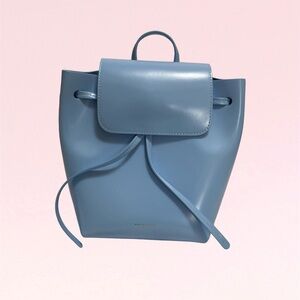 Mansur Gavriel Sky Blue Leather Backpack